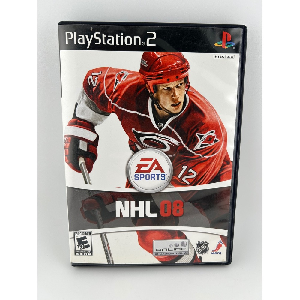 NHL 08 PlayStation 2 Video Game EA Sports Hockey Disc Manual Case‎